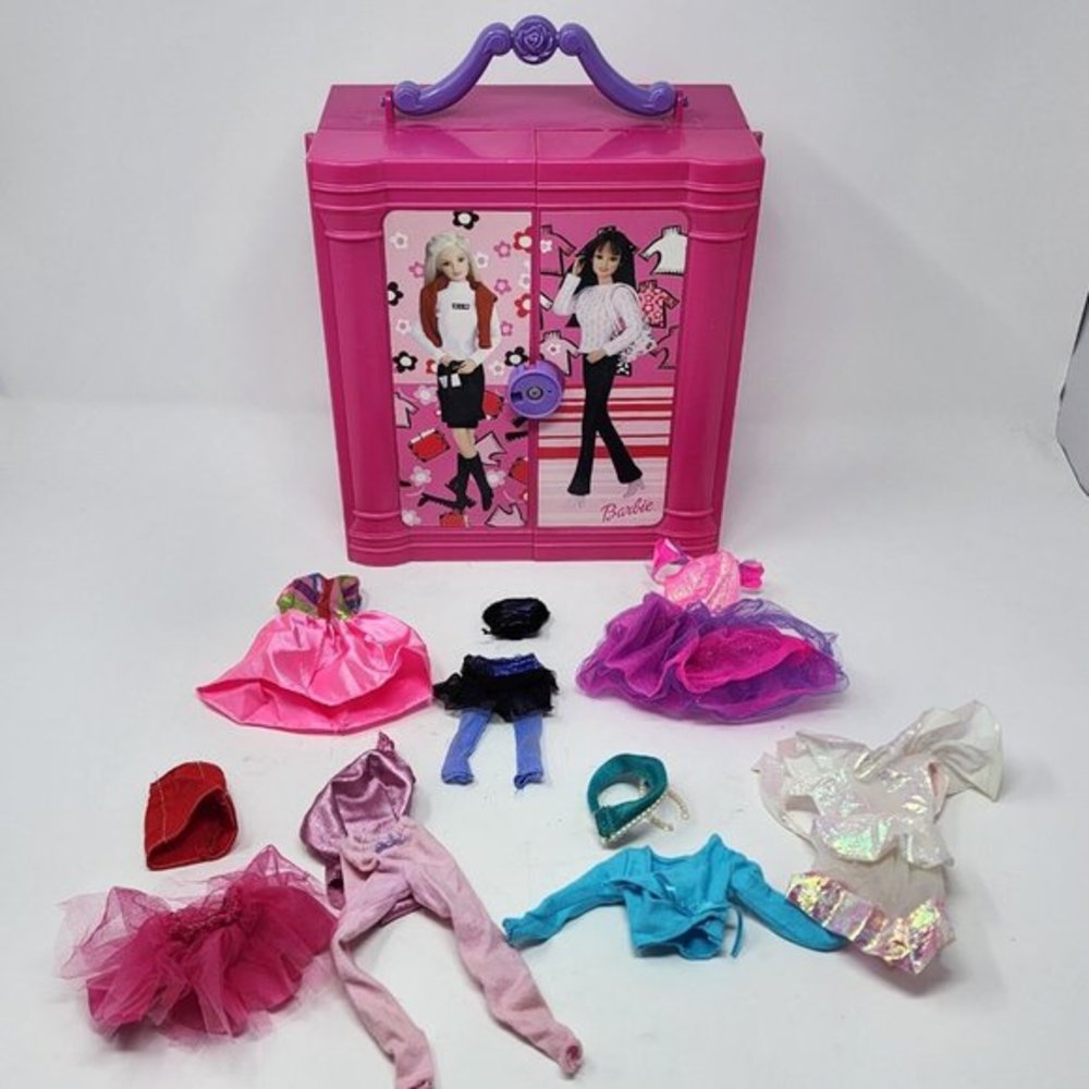 BARBIE VTG 97 FASHION AVENUE CARRYING CASE STORAGE WARDROBE CLOSET ACCESSORIES - Picture 13 of 13